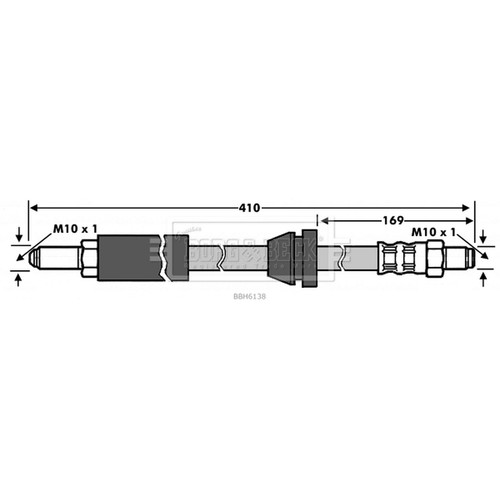 Brake hose for ford escort - brake,