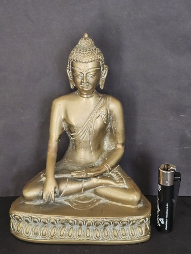 Vintage brass thai buddha - vintage,