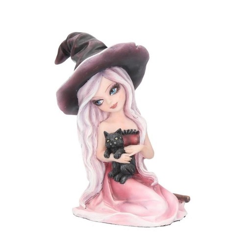 Rosa pink witch black cat - pink,