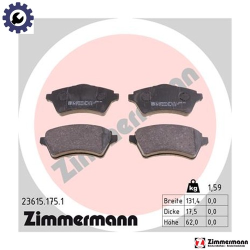 Brake pad set - pad, disc