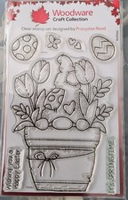 Woodware Stamps Flower pot