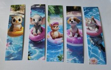 5 x Bookmarks, Cute Animal