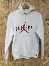 Supreme x Air Jordan Hooded Pullover 2015 white medium hoodie