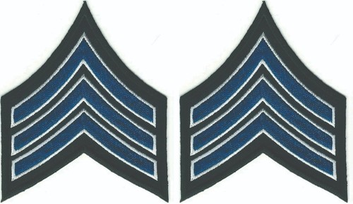 Police sergeant rank patches - police,