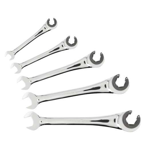 Semi open wrench with - wrench, ratchet