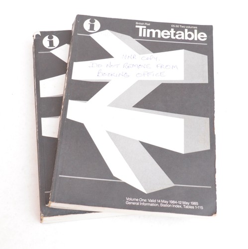 Railway passenger timetable - railway, br