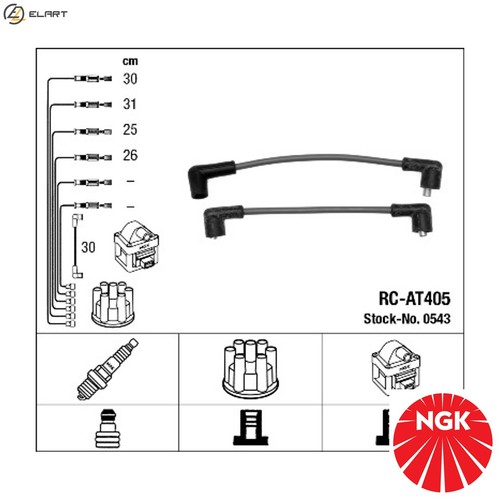 Ignition cable kit 0543 - cable,
