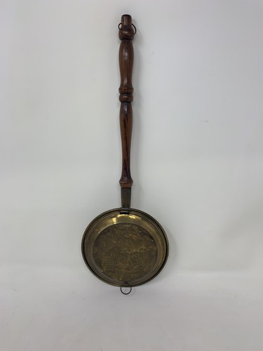 Vintage brass warming pan gold - warming,