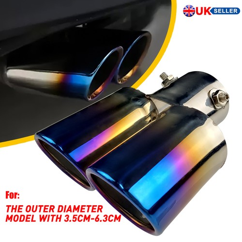 63mm car tailpipe twin exhaust - 63mm,