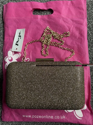 Poze bronze gold clutch bag - poze,