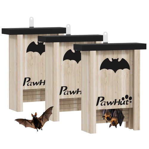 Pawhut 3pcs bat boxes designed - bat,