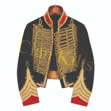 Men’s Black Military Hussar