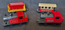 MATCHBOX SUPERFAST LOCO No.43 x 2 +PASSENGER  COACH No.44 & FLAT CAR SIDE TIPPER