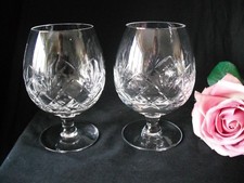 Pair of   Lead  Crystal Cut