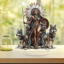Acrylic native americans desk - americans,