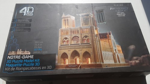 Build notre dame puzzle - 4d,