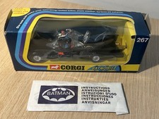 Corgi toys 267 Batmobile, 1973 window box, Original, UNOPENED ENVELOPE. Mint