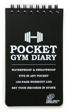 POCKET GYM DIARY Workout Journal Exercise Fitness Weight Training Notes Logbook