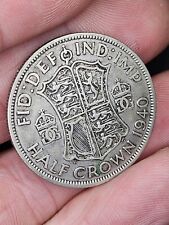 RARE SILVER COIN 1940 HALF CROWN 2nd WORLD WAR MEMORABILIA VINTAGE 84 YEAR OLD  