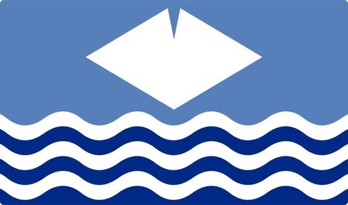 Isle wight emblem flag - of,