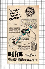 Redfyre Newton Chambers & Co Ltd   - 1955 Advert