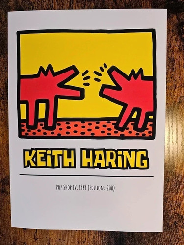 Size keith haring print - a4,