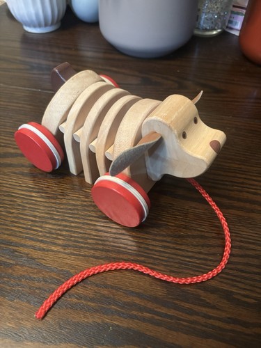 Vintage wood childs - vintage, pull