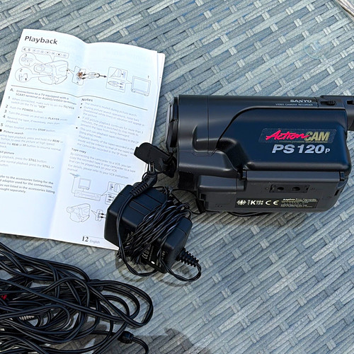 Sanyo actioncam ps120p vhs - sanyo,