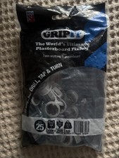 GRIPIT Grip it Brown 20mm 93kg Capacity Plasterboard Fixings and Bolts 25 Pack