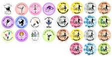 48 x 3cm circular stickers for