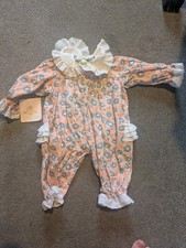 lee middleton doll Outfit Pink Footed Floral All In One 