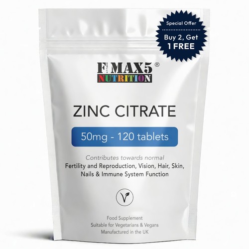 Zinc citrate 50mg - citrate, 120