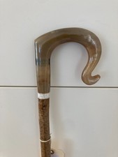 Lovely Cow Horn crook on Hazel