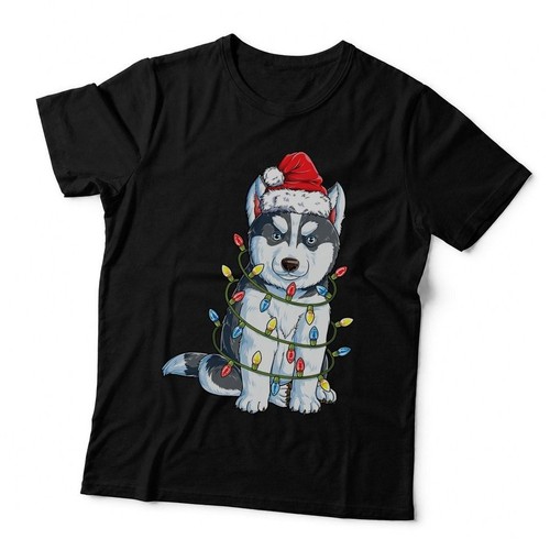 Siberian husky santa christmas - husky,