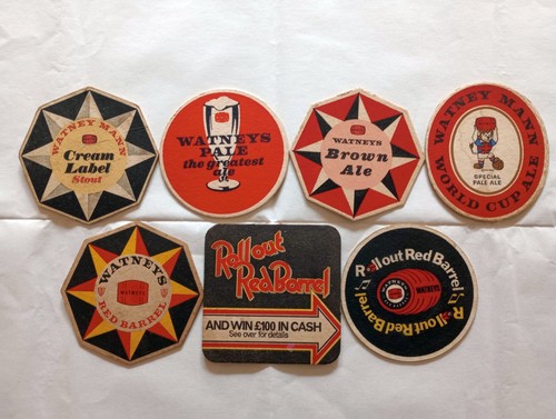 Vintage beer mats. 1970s/80s