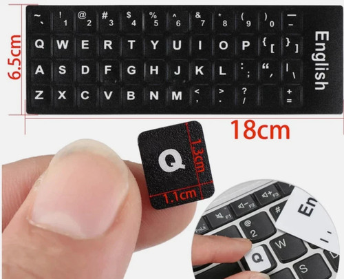 English keyboard stickers - uk,