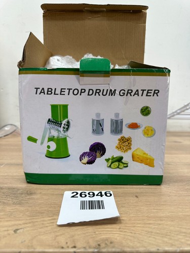 Tabletop drum grater
