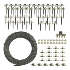Verve Irrigation Kit Garden Drip Watering 4 Way Connector Flow Control 91 Pcs