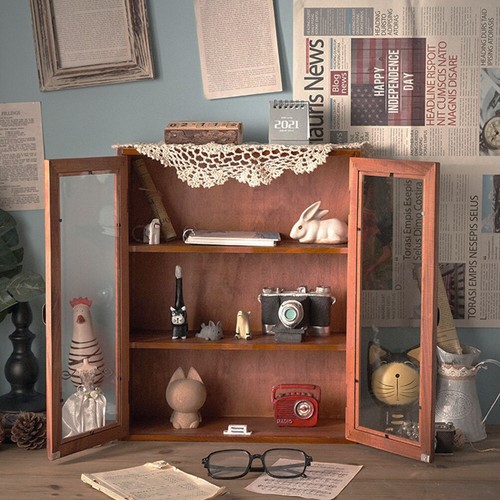 Wall mounted wooden storage - mounted,