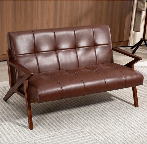 Seater sofa settee brown - seater,