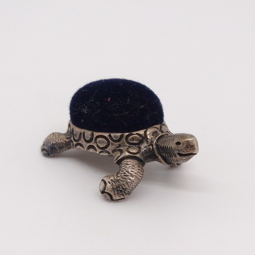 Sterling silver dark blue pin - dark,