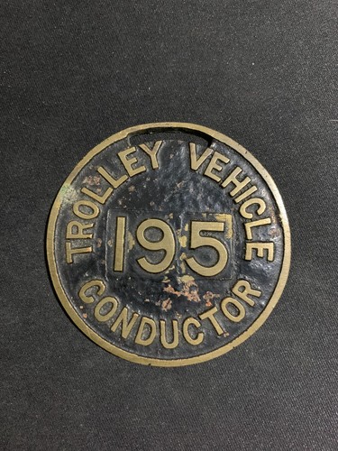 Trolley vehicle conductor 195 - trolley,