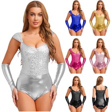 Womens Sequin Metallic Shiny