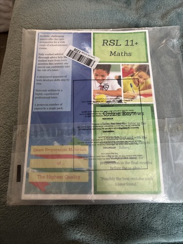Rsl plus books maths - 11+,