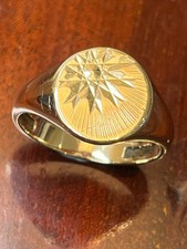 Vintage Heavy 9ct Gold Signet Ring
