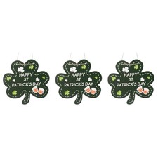 3 Pieces Irish Party Decorations Lucky Outdoor Wall Festival Theme Hanger