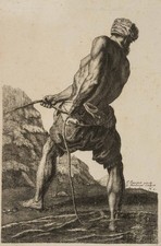 Steinberger (18th Century) after Jouvenet (*1649), miraculous fishing, KSt.