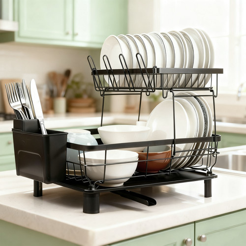 Tier dish drainer - drainer, with