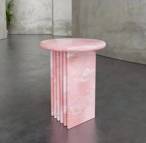 Pink onyx coffee table - coffee,