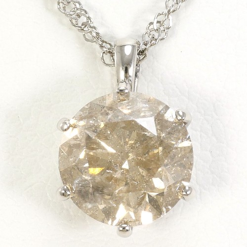 Pt999 platinum necklace brown - pt999,